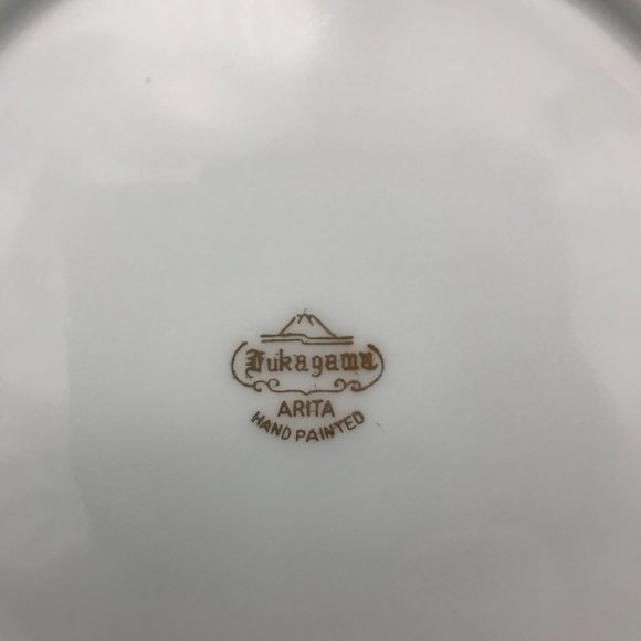 Fukagawa Arita Bread & Butter Plate 6 3/8" Japanese Maple Hand Painted Gold Trim - Picture 4 of 8